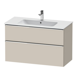 Duravit Meuble sous lavabo D-Neo 101x46,2 cm, chrome/taupe, 1 porte, 1 tiroir