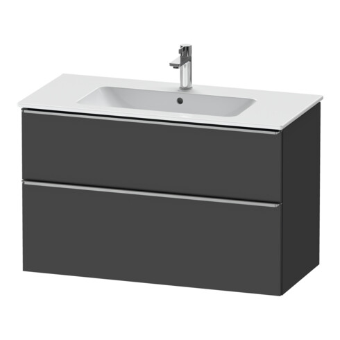 Duravit Meuble sous-lavabo D-Neo 101x46,2 cm, ES blanc/gris, 1 porte, 1 tiroir