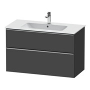 Duravit Meuble sous-lavabo D-Neo 101x46,2 cm, ES blanc/gris, 1 porte, 1 tiroir