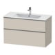 Duravit Meuble sous lavabo D-Neo 101x46,2 cm, ES geb/Ta m, 1 porte, 1 tiroir-1