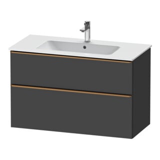 Duravit Meuble sous-lavabo D-Neo 101x46,2 cm, gris, 1 porte, 1 tiroir