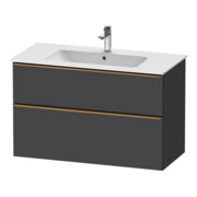 Duravit Meuble sous-lavabo D-Neo 101x46,2 cm, gris, 1 porte, 1 tiroir