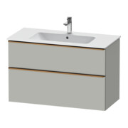 Duravit Meuble sous lavabo D-Neo 101x46,2 cm, gris beige, 1 porte, 1 tiroir