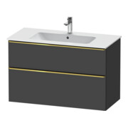Duravit Meuble sous-lavabo D-Neo 101x46,2 cm, gris mat, 1 porte, 1 tiroir-1