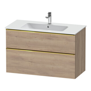 Duravit Meuble sous lavabo D-Neo 101x46,2 cm, gris perle/émeri, 1 porte, 1 tiroir