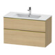 Duravit Meuble sous lavabo D-Neo 101x46,2 cm, gris poli/éclat N, 1 porte, 1 tiroir-1