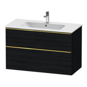 Duravit Meuble sous lavabo D-Neo 101x46,2 cm, gris poli/œuf, 1 porte, 1 tiroir-1