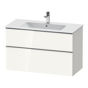 Duravit Meuble sous-lavabo D-Neo 101x46,2 cm, hgl, 1 tiroir, 1 coulissant