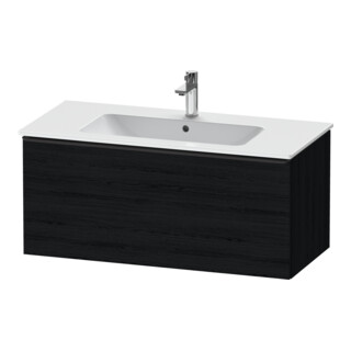 Duravit Meuble sous lavabo D-Neo 101x46,2 cm, noir/anthracite, 1 tiroir, suspendu