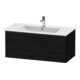 Duravit Meuble sous lavabo D-Neo 101x46,2 cm, noir/anthracite, 1 tiroir, suspendu-1