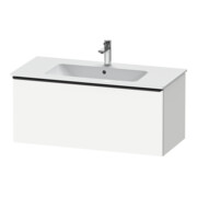 Duravit Meuble sous-lavabo D-Neo 101x46,2 cm, noir/blanc mat, 1 tiroir, suspendu