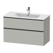 Duravit Meuble sous lavabo D-Neo 101x46,2 cm, noir/gris, 1 tiroir, 1 coulissant-1