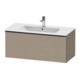 Duravit Meuble sous lavabo D-Neo 101x46,2 cm, noir/lin, 1 tiroir, suspendu-1