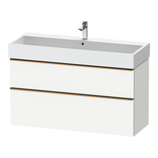 Duravit Meuble sous lavabo D-Neo 118,4x44,2 cm, blanc brillant, 1 porte, 1 tiroir