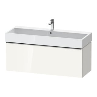 Duravit Meuble sous-lavabo D-Neo 118,4x44,2 cm, blanc brillant, 1 tiroir, suspendu