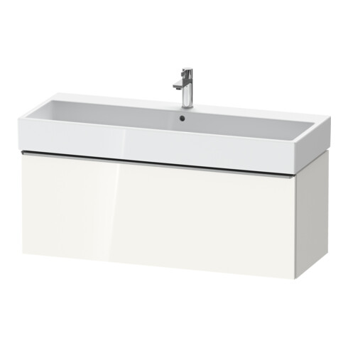 Duravit Meuble sous-lavabo D-Neo 118,4x44,2 cm, blanc brillant, 1 tiroir, suspendu