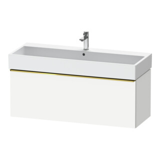 Duravit Meuble sous-lavabo D-Neo 118,4x44,2 cm, blanc brillant, 1 tiroir, suspendu