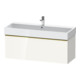 Duravit Meuble sous-lavabo D-Neo 118,4x44,2 cm, blanc brillant, 1 tiroir, suspendu-1