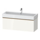 Duravit Meuble sous lavabo D-Neo 118,4x44,2 cm, blanc/gris, 1 tiroir, suspendu-1