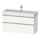 Duravit Meuble sous-lavabo D-Neo 118,4x44,2 cm, blanc poli/mat, 1 porte, 1 tiroir-1