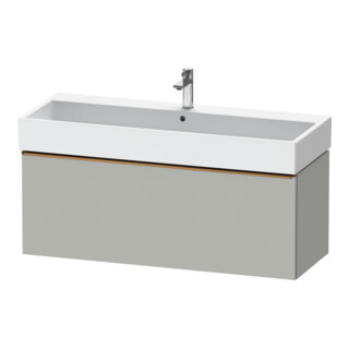 Duravit Meuble sous lavabo D-Neo 118,4x44,2 cm, brun/gris, 1 tiroir, suspendu