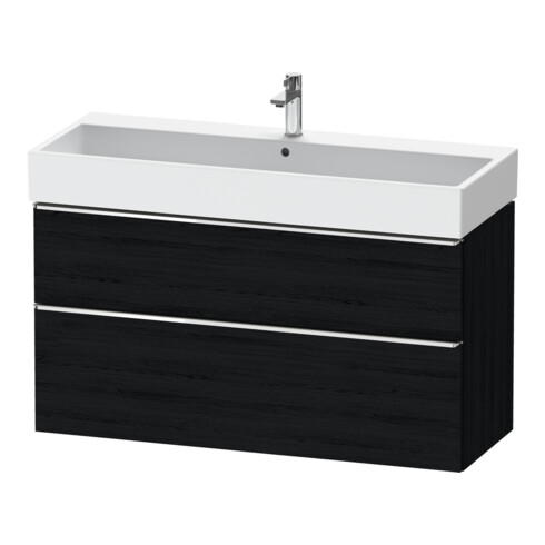 Duravit Meuble sous-lavabo D-Neo 118,4x44,2 cm, chêne/ébène, 1 porte, 1 tiroir