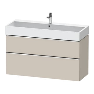 Duravit Meuble sous-lavabo D-Neo 118,4x44,2 cm, chr/taupe m, 1 porte, 1 tiroir