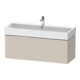 Duravit Meuble sous-lavabo D-Neo 118,4x44,2 cm, chrome/taupe, 1 tiroir, suspendu-1