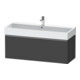 Duravit Meuble sous-lavabo D-Neo 118,4x44,2 cm, ES blanc/gris m, 1 tiroir, suspendu-1