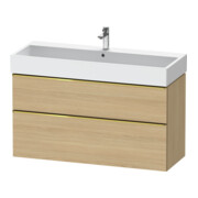 Duravit Meuble sous-lavabo D-Neo 118,4x44,2 cm, g pol/Ei N, 1 tiroir, 1 porte
