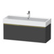 Duravit Meuble sous-lavabo D-Neo 118,4x44,2 cm, gris mat, 1 porte, suspendu-1