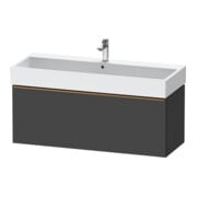 Duravit Meuble sous-lavabo D-Neo 118,4x44,2 cm, gris mat, 1 tiroir, suspendu-1