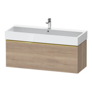 Duravit Meuble sous-lavabo D-Neo 118,4x44,2 cm, gris perle/œuf, 1 tiroir, suspendu-1
