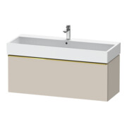 Duravit Meuble sous lavabo D-Neo 118,4x44,2 cm, gris perle/Taupe, 1 porte, suspendu