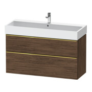 Duravit Meuble sous-lavabo D-Neo 118,4x44,2 cm, gris pol/Nu d, 1 porte, 1 tiroir-1