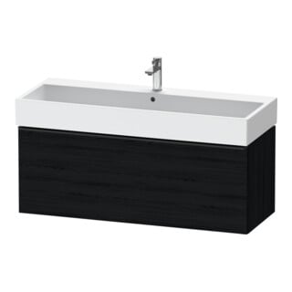 Duravit Meuble sous-lavabo D-Neo 118,4x44,2 cm, noir/blanc, 1 tiroir, suspendu