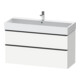 Duravit Meuble sous lavabo D-Neo 118,4x44,2 cm, noir/blanc mat, 1 tiroir, 1 coulissant-1