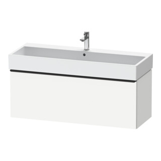 Duravit Meuble sous-lavabo D-Neo 118,4x44,2 cm, noir/blanc mat, 1 tiroir, suspendu