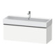 Duravit Meuble sous-lavabo D-Neo 118,4x44,2 cm, noir/blanc mat, 1 tiroir, suspendu-1