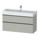 Duravit Meuble sous lavabo D-Neo 118,4x44,2 cm, noir/gris m, 1 porte, 1 tiroir-1