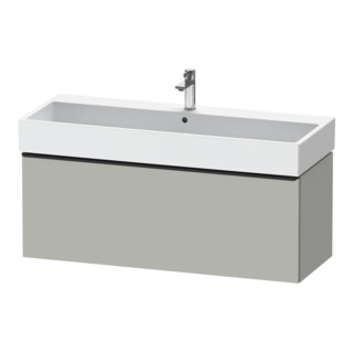 Duravit Meuble sous lavabo D-Neo 118,4x44,2 cm, noir/gris mat, 1 tiroir, suspendu
