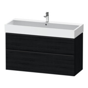 Duravit Meuble sous lavabo D-Neo 118,4x44,2 cm, noir/œuf, 1 porte, 1 tiroir