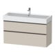 Duravit Meuble sous-lavabo D-Neo 118,4x44,2 cm, noir/taupe, 1 porte, 1 tiroir-1