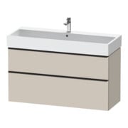 Duravit Meuble sous-lavabo D-Neo 118,4x44,2 cm, noir/taupe, 1 porte, 1 tiroir