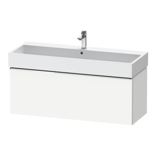 Duravit Meuble sous lavabo D-Neo 118,4x44,2cm, chr/blc, 1 tiroir, suspendu