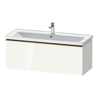 Duravit Meuble sous-lavabo D-Neo 118,4x45,2x44 cm, 1 tiroir, blanc brillant