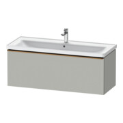 Duravit Meuble sous lavabo D-Neo 118,4x45,2x44 cm, 1 tiroir, bois, gris mat-1