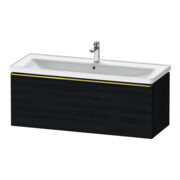 Duravit Meuble sous lavabo D-Neo 118,4x45,2x44 cm, 1 tiroir, chêne noir, brillant