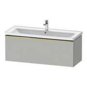 Duravit Meuble sous lavabo D-Neo 118,4x45,2x44 cm, 1 tiroir, gris mat/lustré