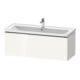 Duravit Meuble sous lavabo D-Neo 118,4x45,2x44 cm, 1 tiroir, suspendu, chr/blc hgl-1